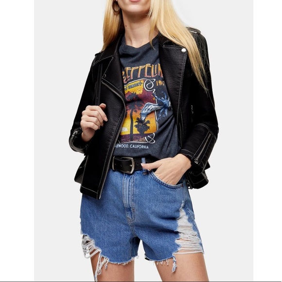 TopShop Super Ripped Mom Shorts / Size 8 - Picture 2 of 8